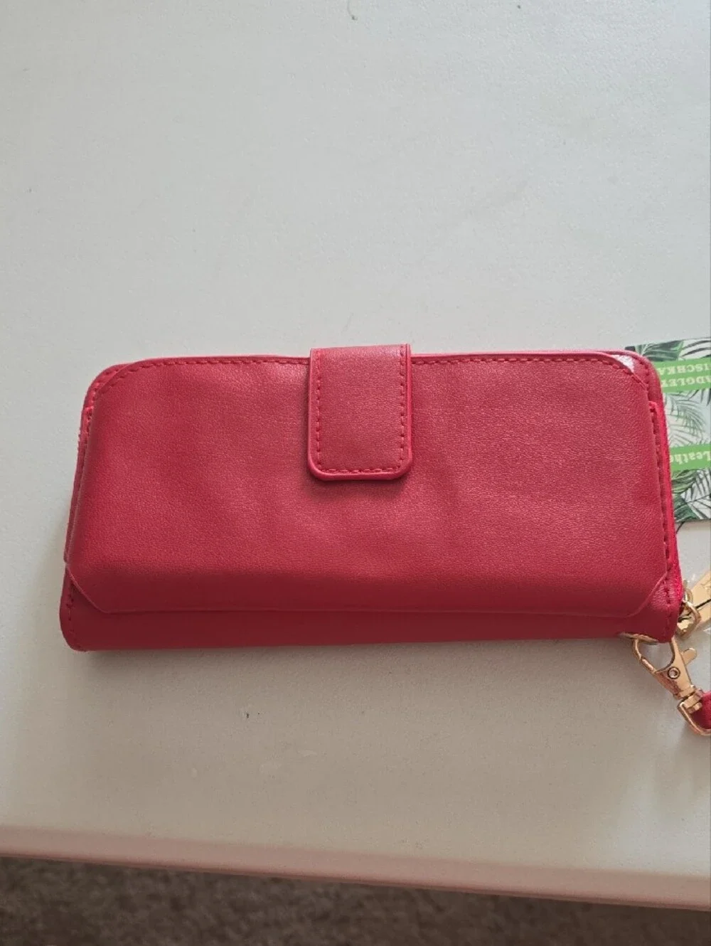 Badgley Mischka Red Studded Wristlet Clutch